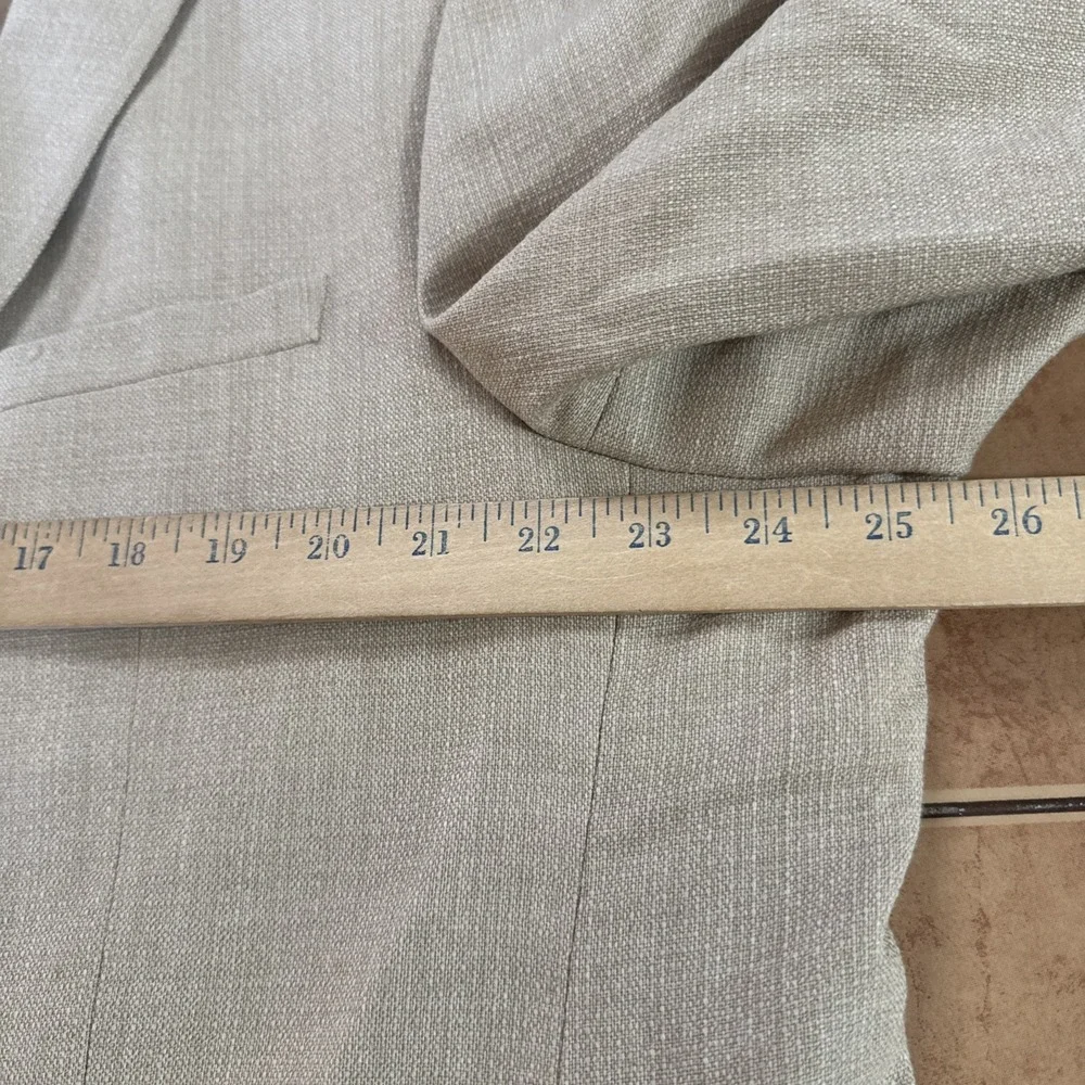Pronto Moda Super 140's Merino Wool Sand Brown Lana Lux Blazer Sz 48L‎ Jacket